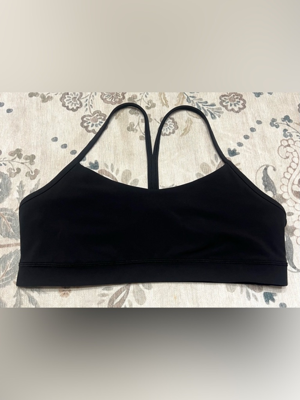 Lululemon Flow Y Bra *Nulu Black Size 12 - Picture 3 of 6